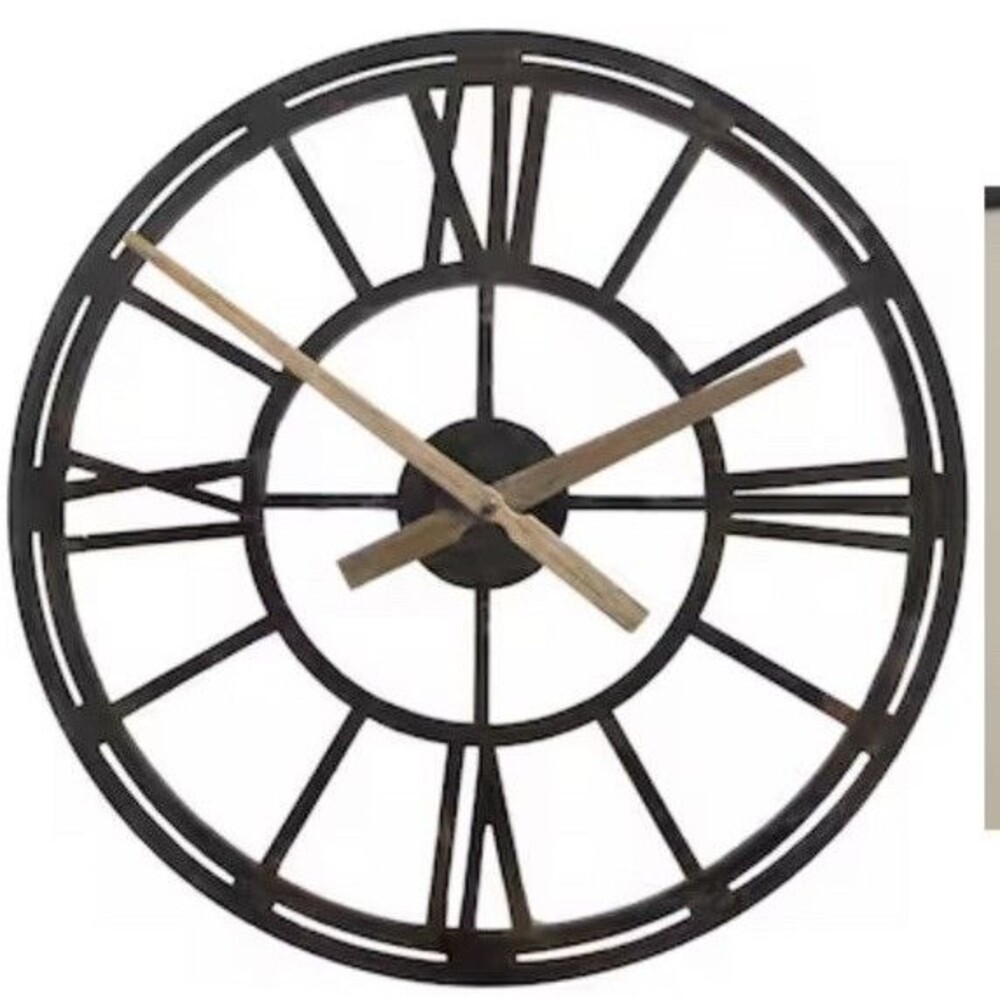 Allen & Roth Analog Round Clock “22x22” Wall Clock Lightweight Roman Numeral Big